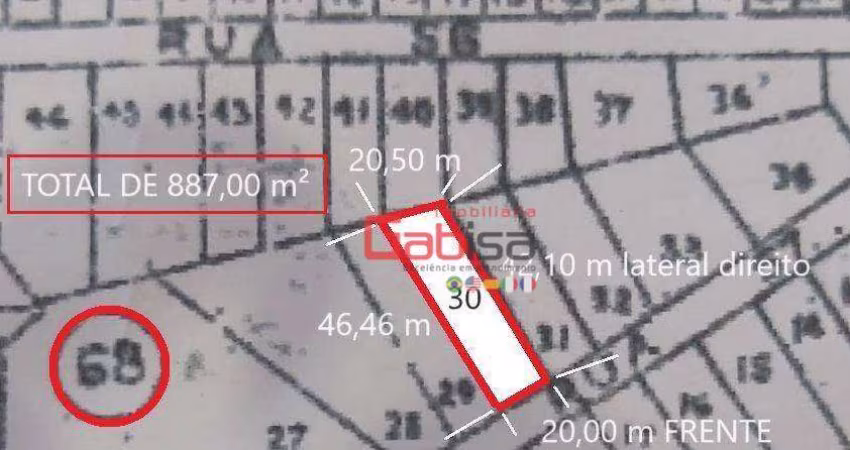 Terreno à venda, 887 m² por R$ 320.000,00 - Rasa - Armação dos Búzios/RJ