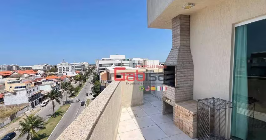 Cobertura com 4 dormitórios à venda, 130 m² por r$ 1.100.000,00 - braga - cabo frio/rj