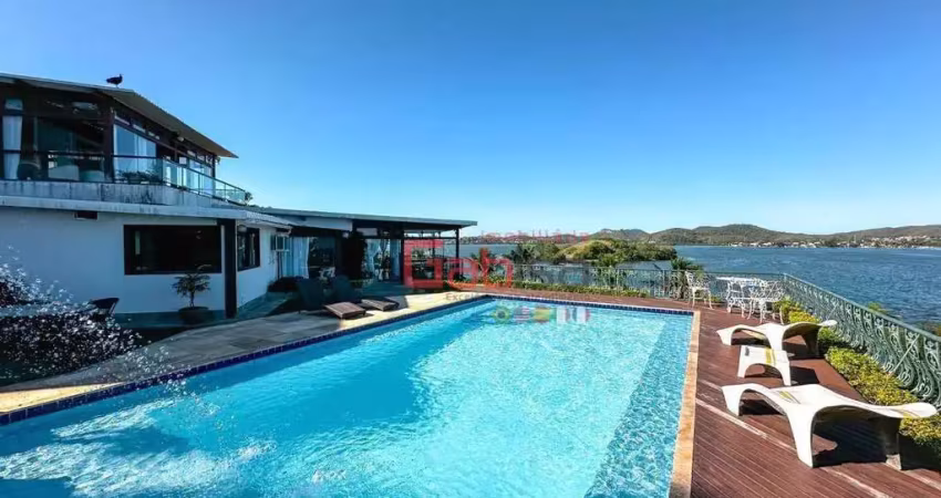 Casa com 6 dormitórios à venda, 1000 m² por r$ 15.000.000,00 - ilha da conceição - cabo frio/rj