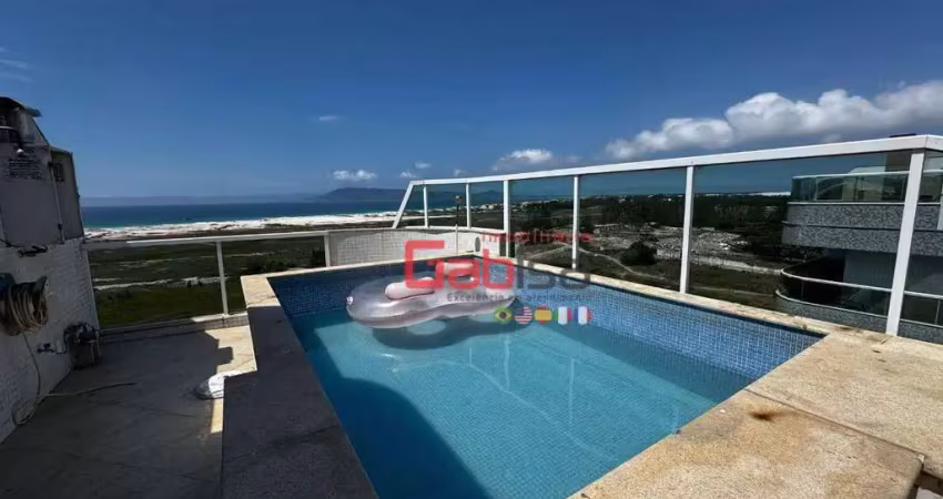 Cobertura com 4 dormitórios à venda, 248 m² por r$ 1.700.000,00 - braga - cabo frio/rj