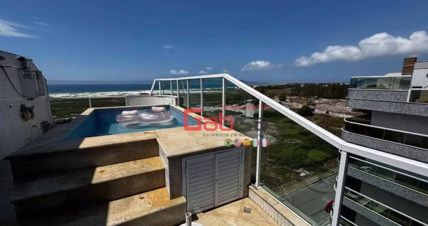 Cobertura com 4 dormitórios, 248 m² - venda por R$ 1.700.000,00 ou aluguel por R$ 6.400,00/mês - Braga - Cabo Frio/RJ