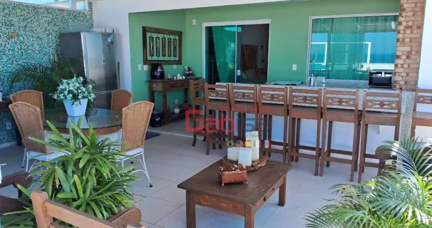 Cobertura com 4 dormitórios à venda, 456 m² por r$ 3.400.000 - algodoal - cabo frio/rj
