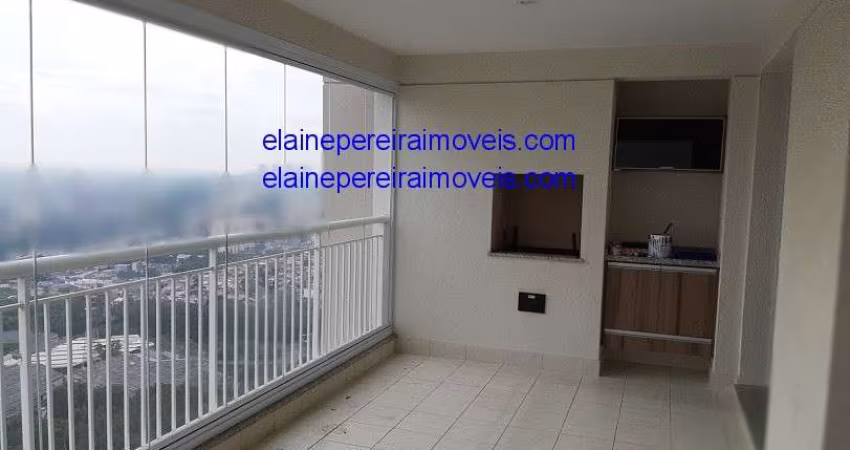 Belissímo apto no Cond.mairare - Apto de 136mts com 3 dorms sendo 1 suíte rico em armários embutido, sala c/ varanda gourmet, 3 vagas -lazer R$ 6.000,