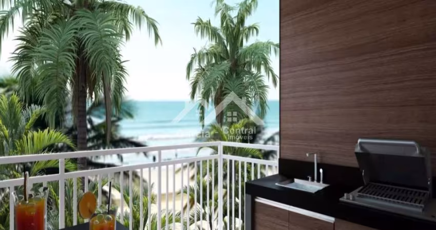 Apartamento novos, frente mar com 2 dormitórios (1 suíte)
