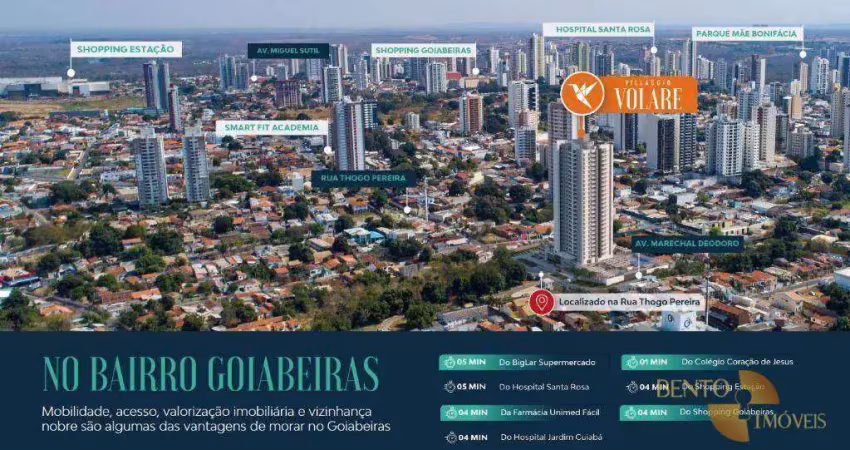 Viva perto de tudo no seu novo apartamento em cuiabá-mt.