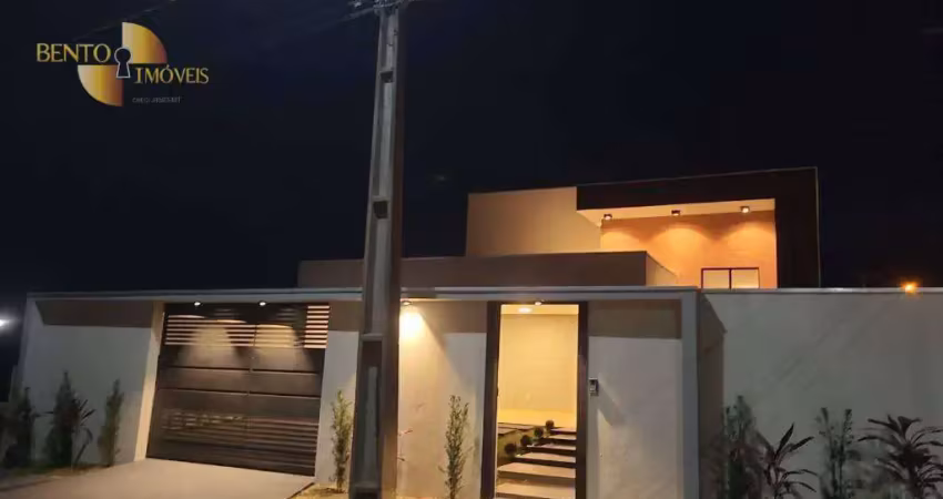 Casa com 3 dormitórios à venda, 200 m² por r$ 1.380.000 - centro - chapada dos guimarães/mt