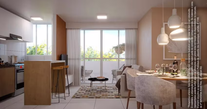 Apartamento com 2 quartos e varanda no bairro de dois carneiros, em jaboatão dos guararapes.