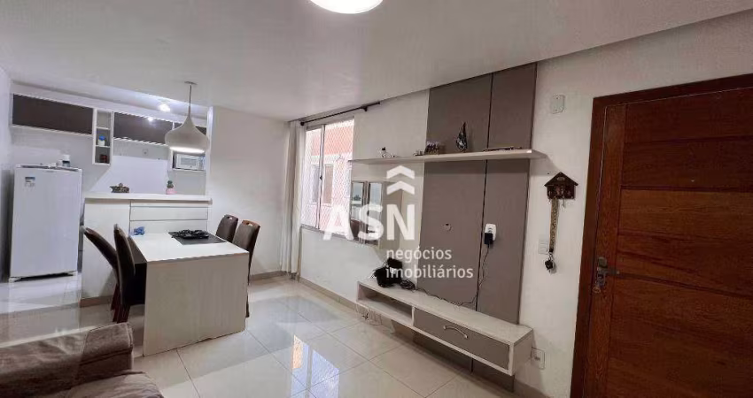 Apartamento planejado com 2 dormitórios à venda, 55 m² por R$ 220.000 - Atlântica - Rio das Ostras/RJ
