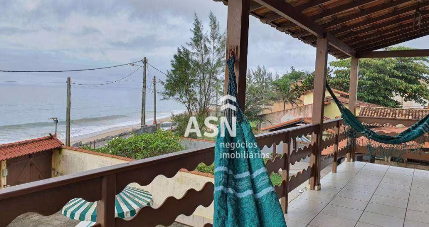 Casa tríplex beira mar com vista mar e 5 dormitórios à venda, 393 m² por R$ 850.000 - Cidade Praiana - Rio das Ostras/RJ