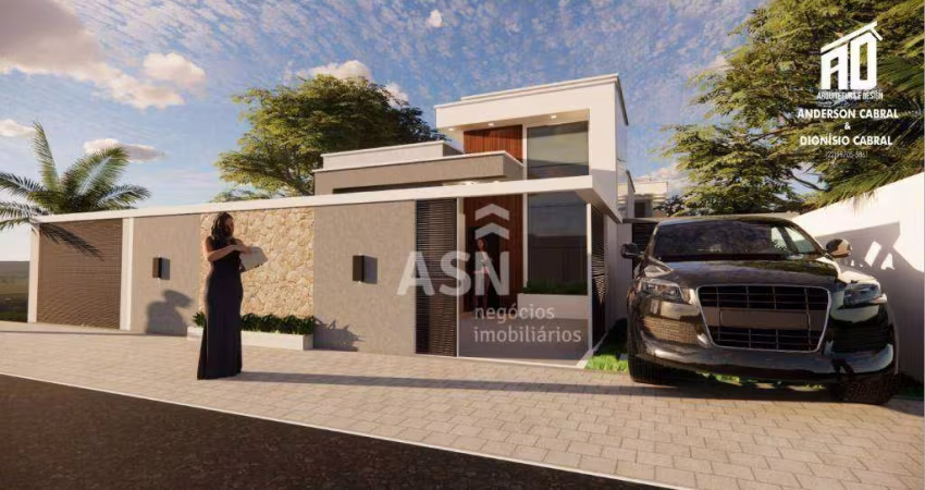Casa de praia em rua asfaltada com acesso para Itapebussus