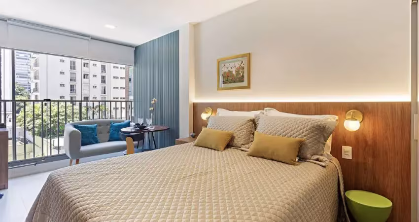 Stúdio no jardim paulista - 28m² - 1 quarto - 1 banheiro - são paulo -sp