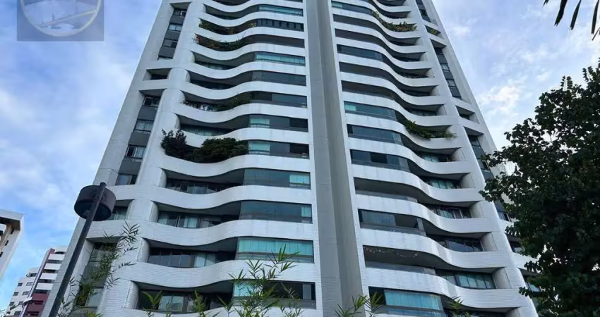 Apartamento com 4 dormitórios para alugar, 200 m² por r$ 18.800/mês - tamarineira - recife/pe