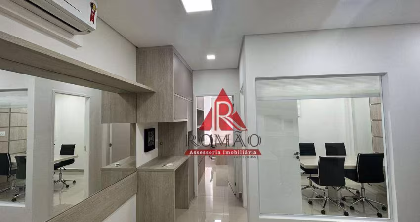 Sala mobiliada 42 m² por R$ 3.030/mês - Condomínio Praça Maior
