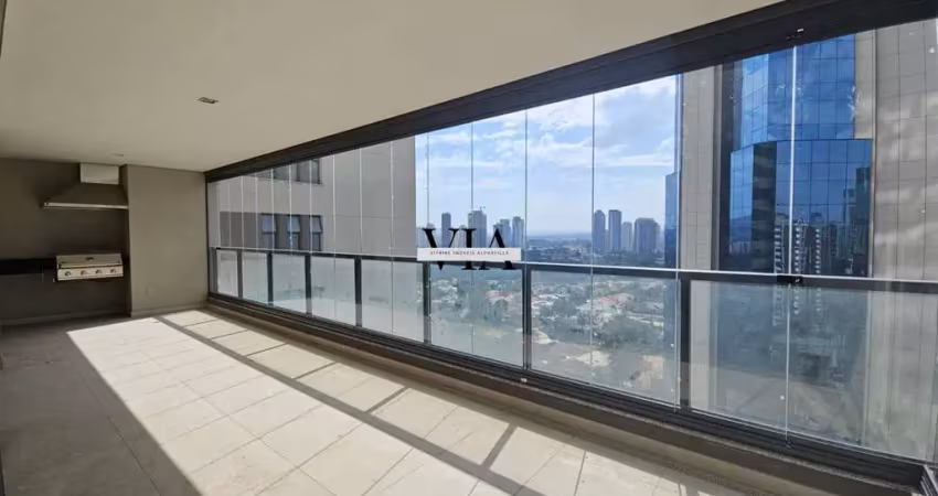 Apartamento de 282m² no contra-piso no condomínio canvas alphaville - 04 suítes