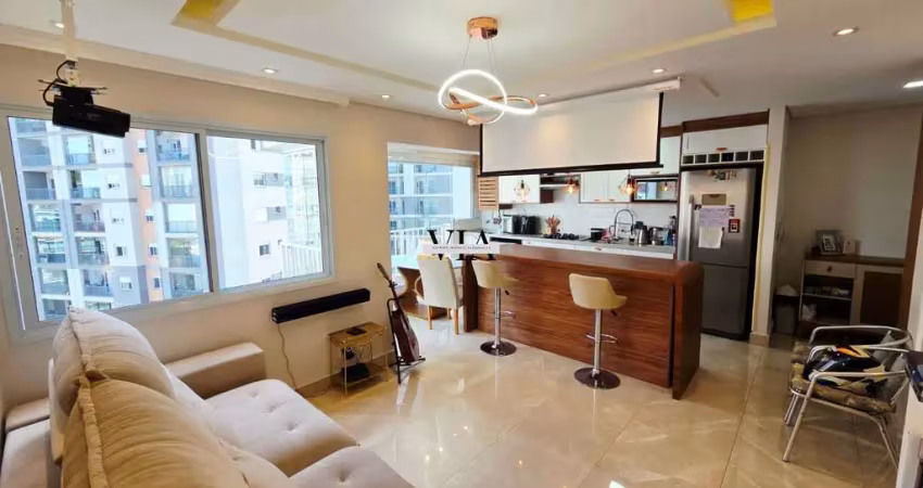 Apartamento mobiliado de 54m² no condomínio acqua park alphaville - 02 vagas