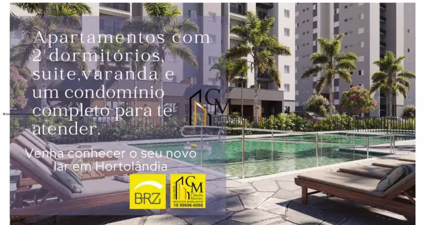 Apartamento 2 dormitórios para Venda em Hortolândia, PARQUE ORESTE ONGARO, 2 dormitórios, 1 suíte, 1 banheiro, 1 vaga