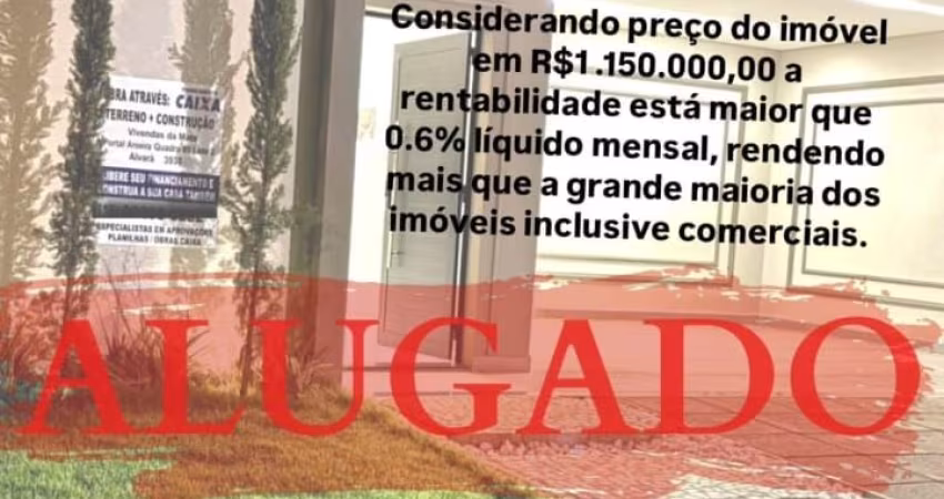 ALUGADA POR R$7.000,00 (LÍQUIDO) - DISPONÍVEL PARA VENDA PARA INVESTIDOR/RENTABILIDADE E POSTERIOR USO E OU VENDA OU NOVA LOCAÇÃO Casa 3 suítes Arquitetura Neoclássica no Condomínio Vivendas da Mata
