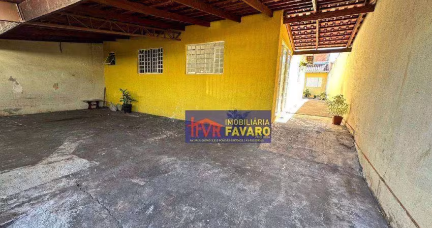 Casa com 3 dormitórios à venda, 90 m² por r$ 220.000 - jardim maria celina - londrina/pr
