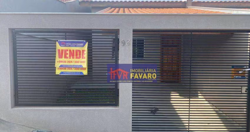 Casa geminada nova, com dois quartos,à venda, 76 m² por R$ 265.000 - Jardim Ilha do Mel - Zona Norte