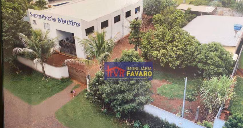 Barracão mais casa de residencia, em terreno com 1.400m². zona norte de Londrina, próximo a nova cidade Industrial. R$ 750mil.