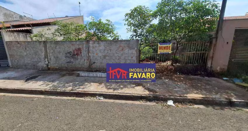Terreno à venda, 262 m² por r$ 170.000,00 - residencial professora marieta - londrina/pr