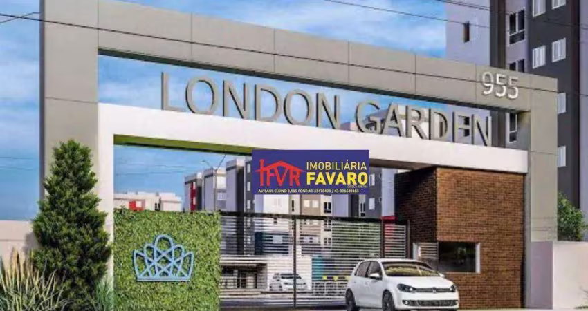 London garden, apartamento terreo: dois quartos, sala, cozinha, área de serviço, wc social com box blindex e uma vaga de garagem. r$ 180mil.