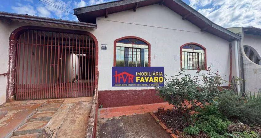 Casa com 3 dormitórios à venda por r$ 250.000 - sebastião de melo césar - londrina/pr