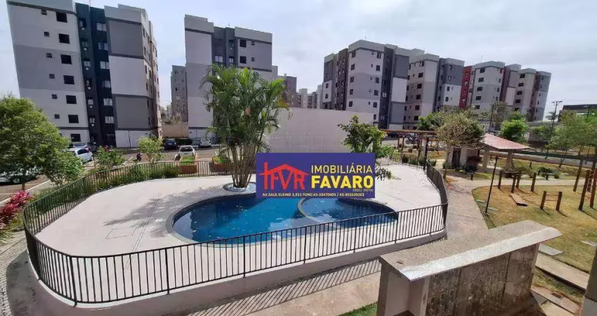 Apartamento com 2 dormitórios para alugar por r$ 1.100,00/mês - jardim maria celina - londrina/pr