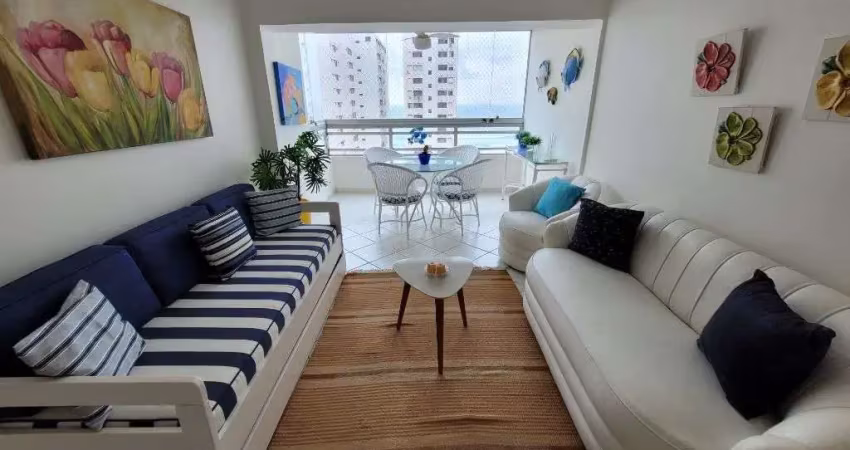 Pitangueiras – uma quadra da praia, maravilhoso apto totalmente reformado e decorado, com 121,60 m² úteis, belíssima visa mar, 01 vaga de garagem