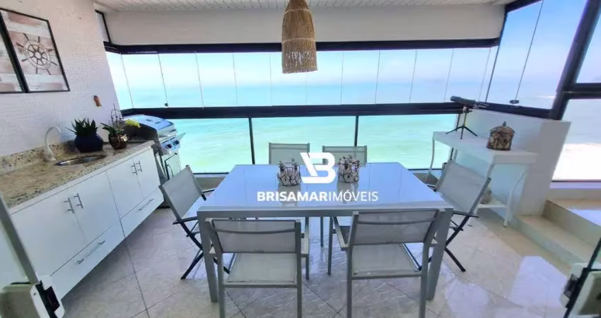Pitangueiras- frente total ao mar , com maravilhosa área de lazer , 02 vagas no prédio.