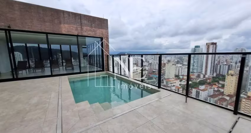 Cobertura Duplex para Venda em Santos, José Menino, 4 dormitórios, 4 suítes, 8 banheiros, 4 vagas