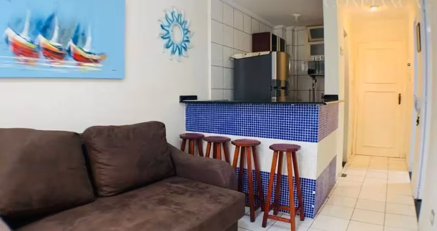 Apartamento para venda em guarujá, pitangueiras, 1 dormitório, 1 banheiro