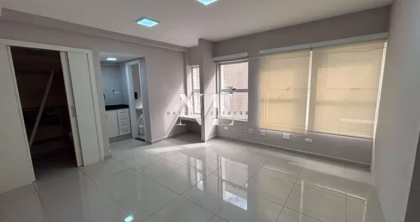 Sala comercial para venda em santos, ponta da praia, 2 banheiros, 1 vaga