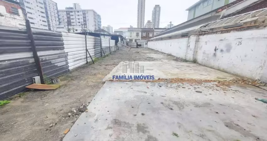 Terreno comercial à venda na Rua Carlos Gomes, --, Campo Grande, Santos