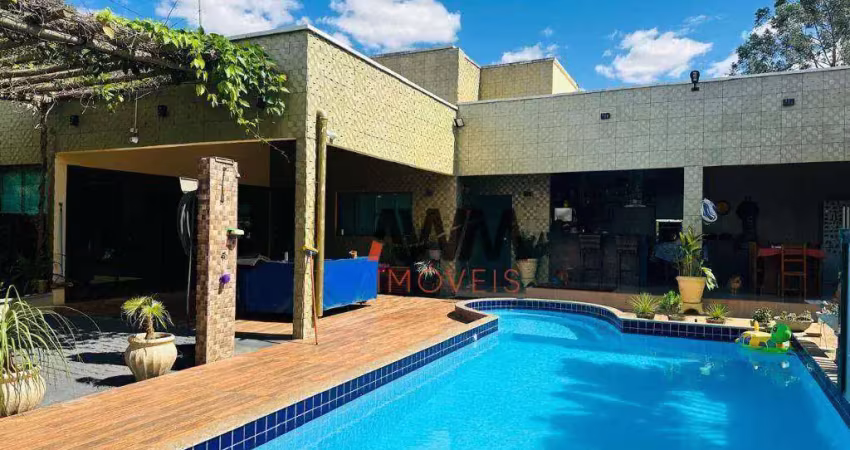 Chácara com 4 quartos à venda, 1.513 m² por r$ 850.000 - fazenda santa bárbara de baixo - santa bárbara de goiás/go