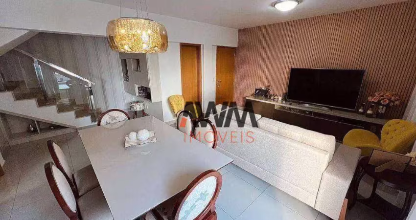 Apartamento duplex com 3 suítes sendo 02 americanas à venda, 124 m² por r$ 1.250.000 - jardim goiás - goiânia/go