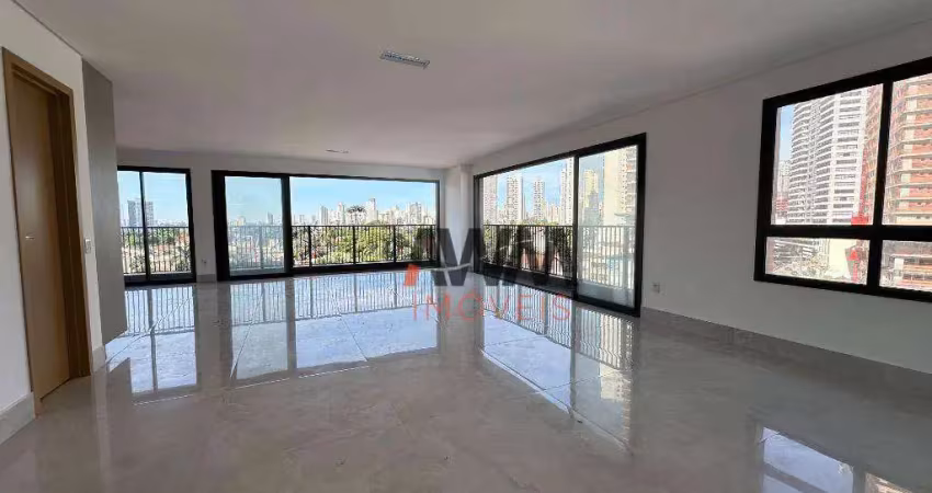 Apartamento com 3 suites plenas, lavabo, 2 vagas para alugar, 167 m² - setor marista - goiânia/go