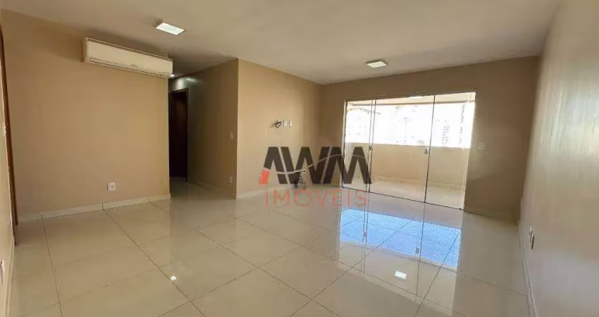 Apartamento com 3 quartos, sendo 1 suite, 2 vagas, para alugar, 100 m²- jardim goiás - goiânia/go