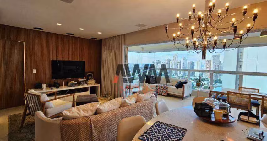 Apartamento mobiliado 3 suítes à venda, 142 m² por r$ 1.600.000 - setor marista - goiânia/go