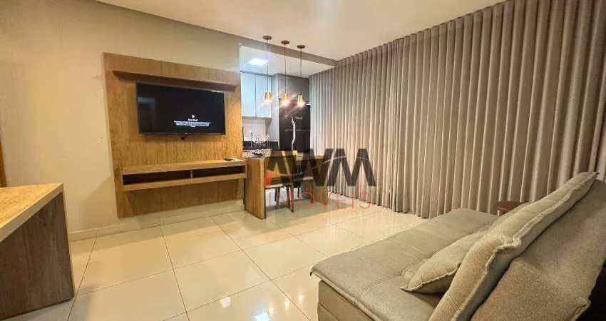 Apartamento mobiliado com 1 quarto privativo para alugar, 51 m²- setor marista - goiânia/go