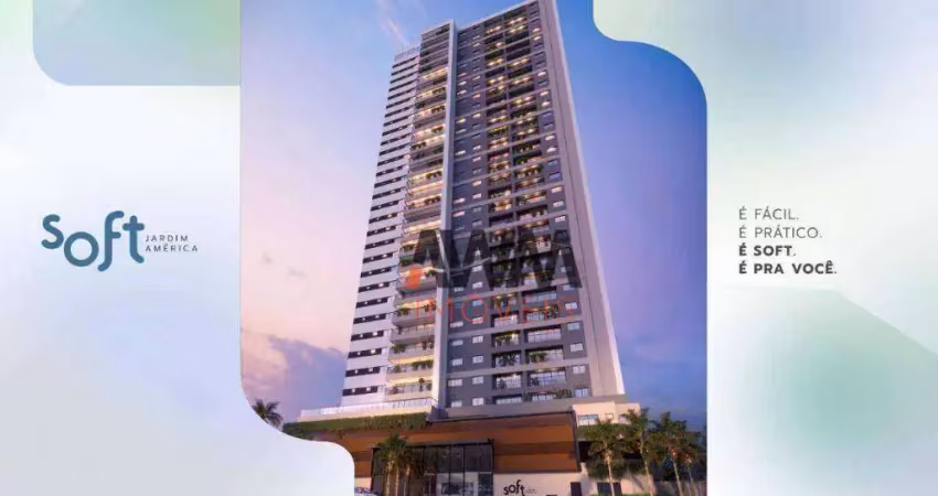 Apartamento com 2 quartos 1 suíte -novo à venda, 63 m² por r$ 610.000 - jardim américa - goiânia/go