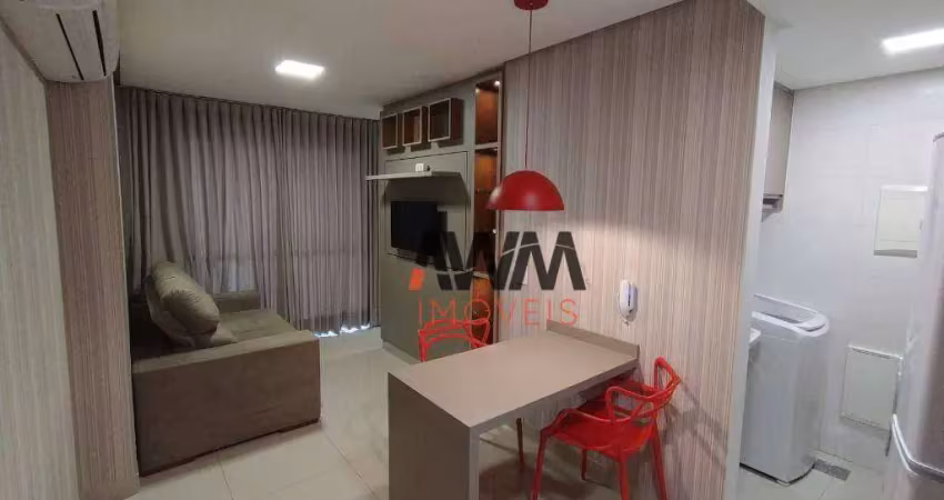 Apartamento mobiliado com 1 quarto para alugar, 42 m²- setor oeste - goiânia/go