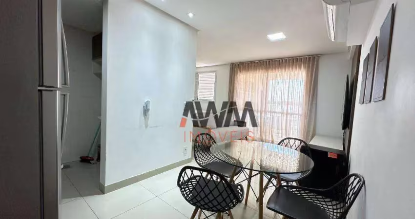 Apartamento mobiliado com 1 quarto para alugar, 42 m²- setor oeste - goiânia/go