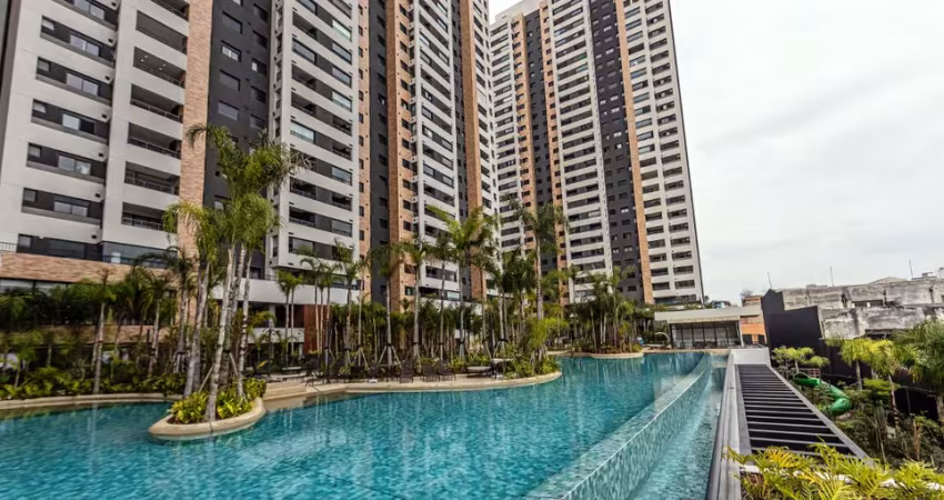 More próximo (ao lado) do metrô Brás | Apartamento mobiliado com varanda gourmet no Piscine Station Resort, Rua Domingos Paiva, 152 - Brás