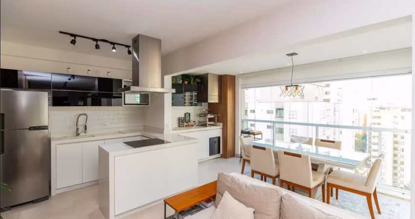 A 5 minutos do Shopping Ibirapuera | Apartamento mobiliado à venda no EXT Campo Belo, Avenida Ver. José Diniz, 3130 - Campo Belo