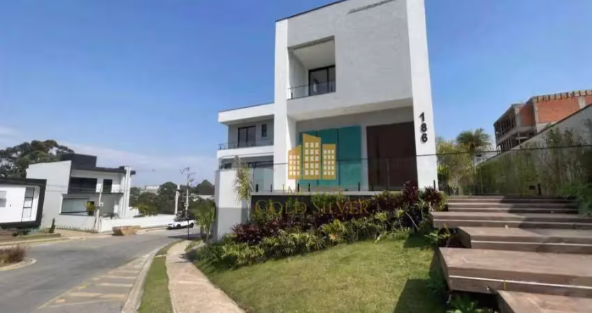 Casa nova e maravilhosa com 3 suítes, 4 vagas garagem , lazer , à venda, 380 m² por r$ 3.500.000 - nova caieiras 5- caieiras/sp