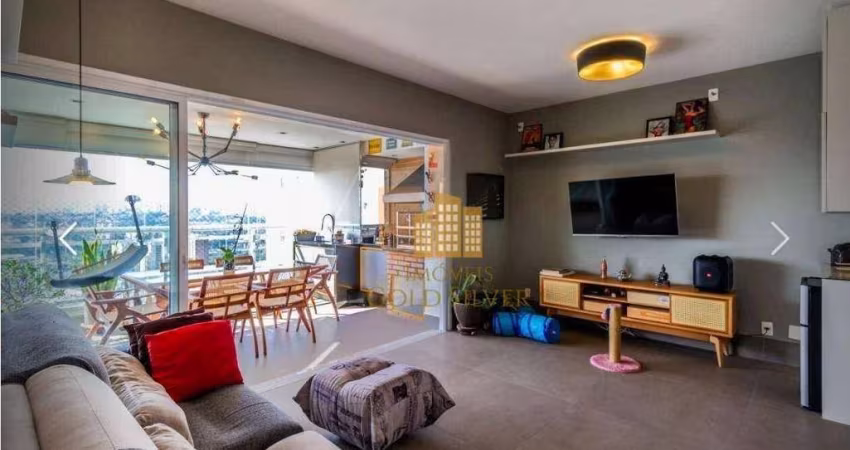 Apartamento tipo decorado com 3 suites , 2 vagas , ar condicionado e lazer de clube venda, 117 m² por R$ 1.598.000 - Barra Funda - São Paulo/SP