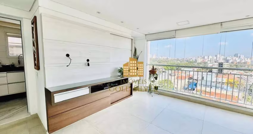 Mobiliado - apto com 2 dormitórios e um escritório para alugar, 104 m² - vila leopoldina - são paulo/sp