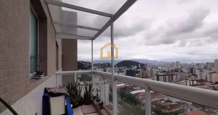 Cobertura duplex com vista para o mar e porto – bairro marapé, santos/sp