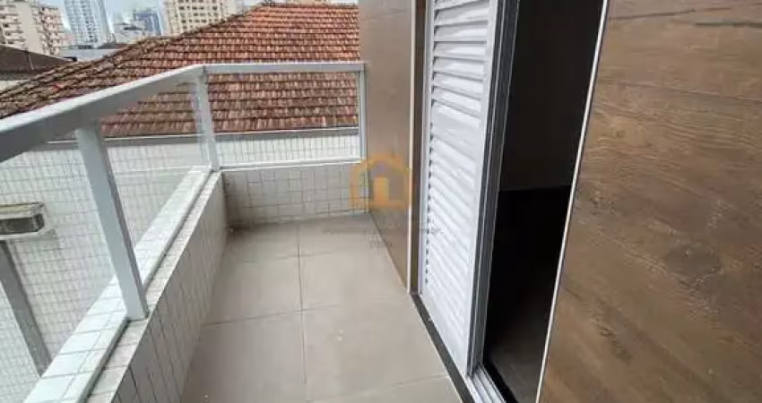 Apartamento novo frente - bairro macuco - santos/sp.
